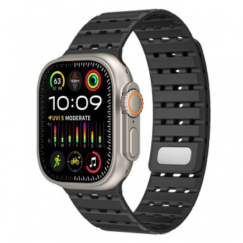 Ремешок для Apple Watch Magic Silicon Double Color, 42/44/45/49 мм, черный