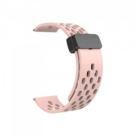 Ремінець для годинника Magnetic Lock Nike 22 мм рожевий силіконовий спортивний