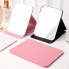 Зеркало для макияжа с LED подсветкой Folding Makeup Mirror 806 розовое, аккумулятор