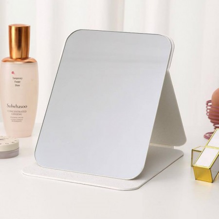 Зеркало для макияжа no brand Folding Makeup Mirror 806 с LED подсветкой белое