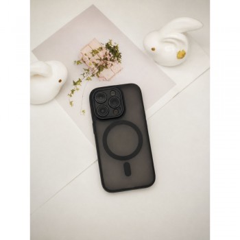 Защитный чехол для iPhone 16 Pro Baseus, матовый, с MagSafe, черный