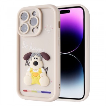 Защитный чехол для iPhone 16 Pro Max Be Happy Dog Silicon Case