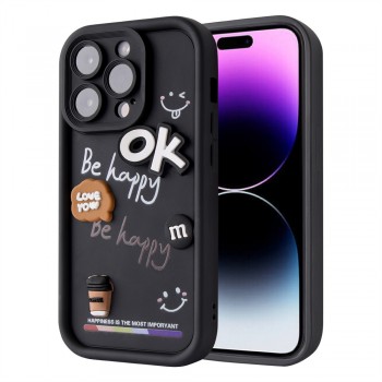 Защитный чехол для iPhone 16 Be Happy Ok Silicon Case