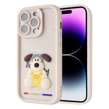 Защитный чехол для iPhone 16 Be Happy Dog Silicon Case