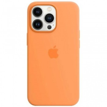 Силиконовый чехол no brand для iPhone 16 полноразмерный золотисто-оранжевый