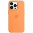 Силиконовый чехол no brand для iPhone 16 полноразмерный золотисто-оранжевый
