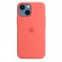 Чехол силиконовый для iPhone 16 полноразмерный, ярко-розовый