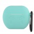 Чехол для AirPods 4 силиконовый мятный с карабином защита от царапин