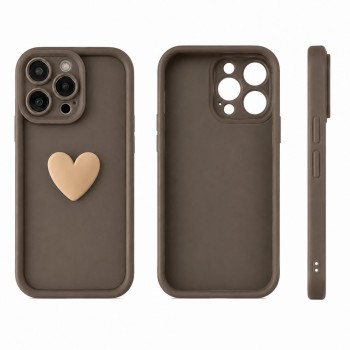 Защитный чехол для iPhone XR Beige Heart Silicon Case