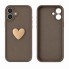 Захисний чохол для iPhone 16 Plus Beige Heart Silicon Case