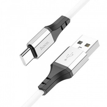 Кабель USB C Hoco X86, 2.4A, довжина 1м, білий