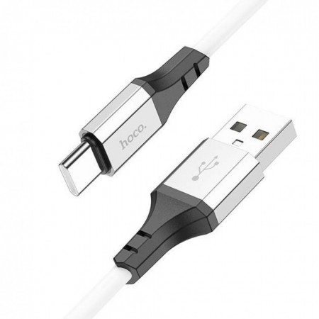 Кабель USB C Hoco X86, 3A, довжина 1м, білий