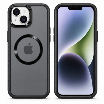 Защитный чехол для iPhone 15 Black Hybrid Case с MagSafe