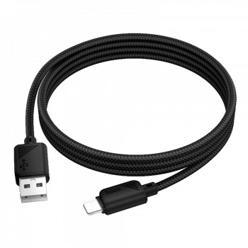 Кабель Lightning Hoco X113, 2.4A, 1м, чорний