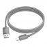Кабель USB C Hoco X113, 2.4A, 1м, серый