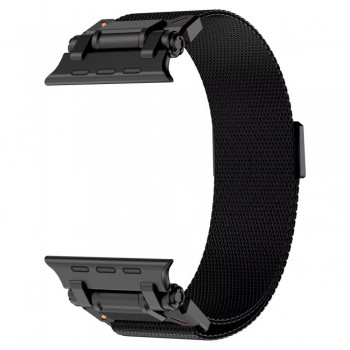 Ремешок для часов Apple Watch Milanese Loop Reinforced, 42/44/45/49 мм, черный