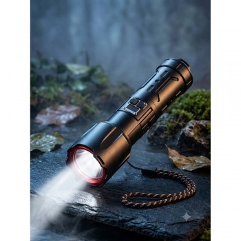 Ручний акумуляторний ліхтар SY-2406 з індикатором заряду, Zoom, USB-C Power Bank