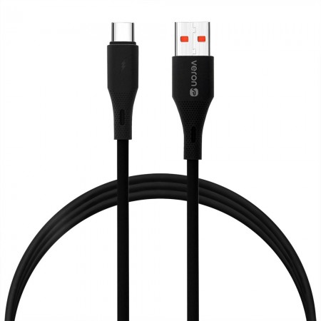 Кабель USB Type-C Veron X2 Silicone, 200 см, быстрая зарядка