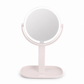 Зеркало с LED подсветкой DC007-4, двустороннее, вращение 360°, регулировка высоты Зеркало с LED подсветкой DC007-4, двустороннее, вращение 360°, регулировка высоты