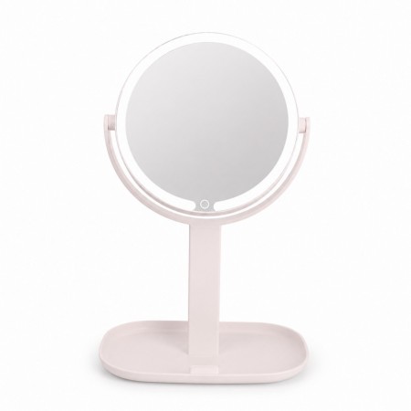 Дзеркало з LED підсвіткою DC007-4, двостороннє, обертання 360°, регулювання висоти