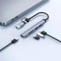 USB-хаб WiWU ZOLO Wi-HB003, 5-в-1, алюминиевый корпус, поддержка USB-C и USB-A