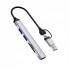 USB-хаб WiWU ZOLO Wi-HB003, 5-в-1, алюминиевый корпус, поддержка USB-C и USB-A