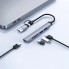 USB-хаб WiWU ZOLO Wi-HB003, 5-в-1, алюминиевый корпус, поддержка USB-C и USB-A