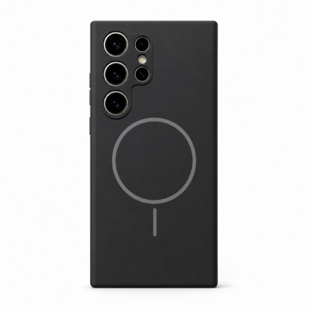 Защитный чехол для Samsung S25 Ultra Veron Silicone Case with MagSafe, черный