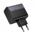 Сетевое зарядное устройство Hoco CS75A 70 Вт GaN 2 USB-C + USB-A PD QC 3.0, чёрное