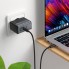 Сетевое зарядное устройство Hoco CS75A 70 Вт GaN 2 USB-C + USB-A PD QC 3.0, чёрное