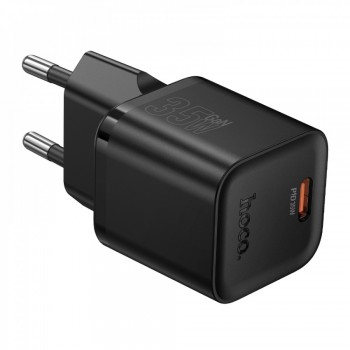 Сетевое зарядное устройство Hoco N66 35 Вт PD USB-C, чёрное