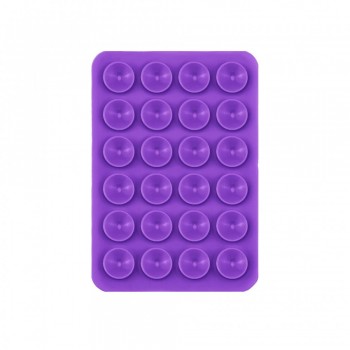 Держатель-присоска no brand Double Side Silicone фиолетовый 5x8 силикон