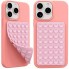 Держатель-присоска для телефона no brand Double Side Silicone розовый 6.5x10 см