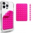 Держатель-присоска no brand Double Side Silicone неон розовый 6.5x10 см
