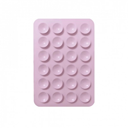 Держатель-присоска для телефона no brand Double Side Silicone розовый 6.5x10 см