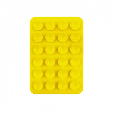 Держатель-присоска no brand Double Side Silicone желтый 6.5x10 см силикон