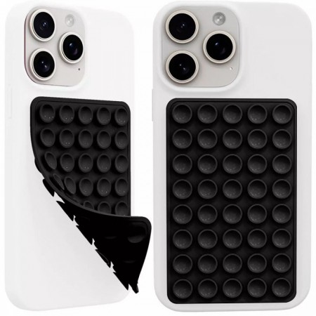 Держатель-присоска no brand Double Side Silicone черный 6.5x10 см для телефона