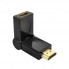 Адаптер-переходник HDMI 180° поворотный, M-F, золотые контакты