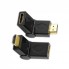 Адаптер-переходник HDMI 180° поворотный, M-F, золотые контакты