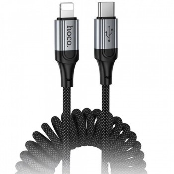 Кабель USB-C to Lightning Hoco X121 27W PD 1м нейлоновая оплётка