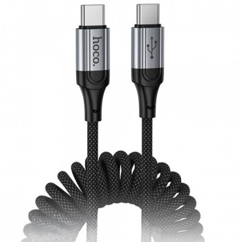 Кабель USB-C to USB-C Hoco X121 60W 1м нейлоновая оплётка