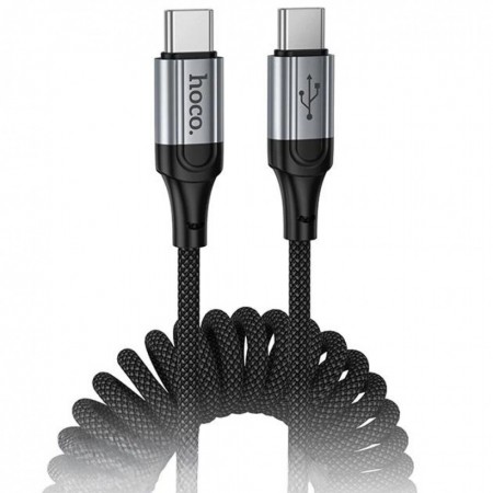 Кабель USB-C to USB-C Hoco X121 60W 1м нейлоновая оплётка
