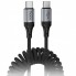 Кабель USB-C to USB-C Hoco X121 60W 1м нейлоновая оплётка