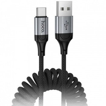 Кабель USB-C Hoco X121 2.4A 1м нейлонова оплетка швидка зарядка