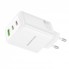 Мережевий зарядний пристрій Borofone BN32 65W 2xUSB-C 1xUSB-A GaN