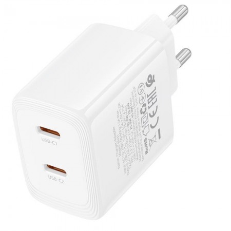 Мережевий зарядний пристрій Borofone BN31 45W 2xUSB-C PD швидка зарядка