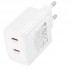 Мережевий зарядний пристрій Borofone BN31 45W 2xUSB-C PD швидка зарядка