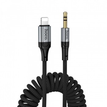 Кабель AUX to Lightning Hoco UPA33A 1м нейлонова оплетка для iPhone