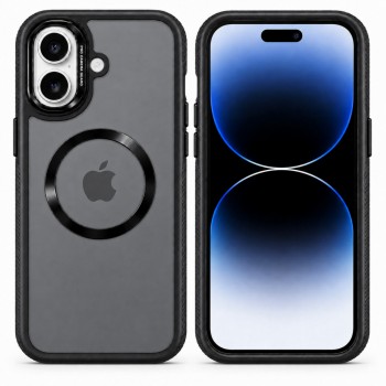Защитный чехол для iPhone 17 Black Hybrid Case, с MagSafe