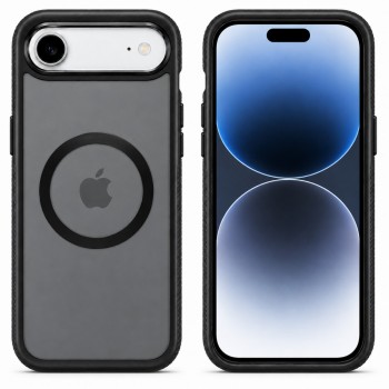 Защитный чехол для iPhone 17 Air Black Hybrid Case с MagSafe